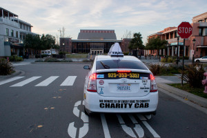 Taxi cab in front of Bankhead Theater in Livermore, CA