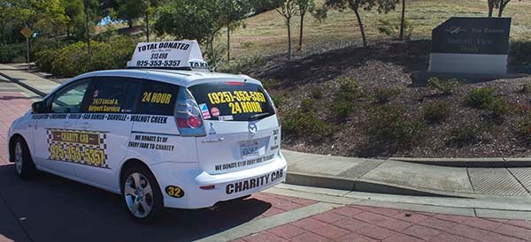 Charity cab's taxi in san ramon drop off