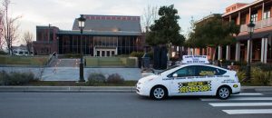 Charity cab drives through town as a taxi in livermore, ca service